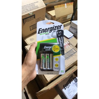 Bộ sạc pin energizer charger chvcm4 kèm 4 pin energizer aa 1.2v 2000mah và 1300mah