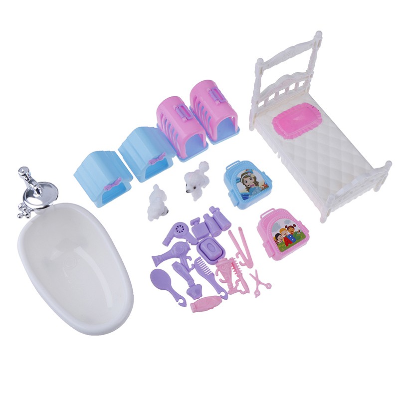 [xứng Đáng] Bộ Nội Thất Bằng Nhựa 1 / 6 Trang Trí Nhà Búp Bê diy