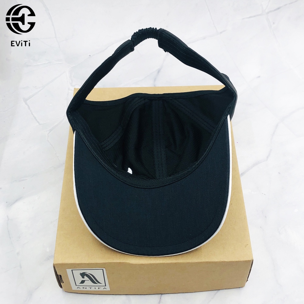 Mũ/Nón nửa đầu tenis phong cách thể thao logo thêu chất liệu dù thoáng mát