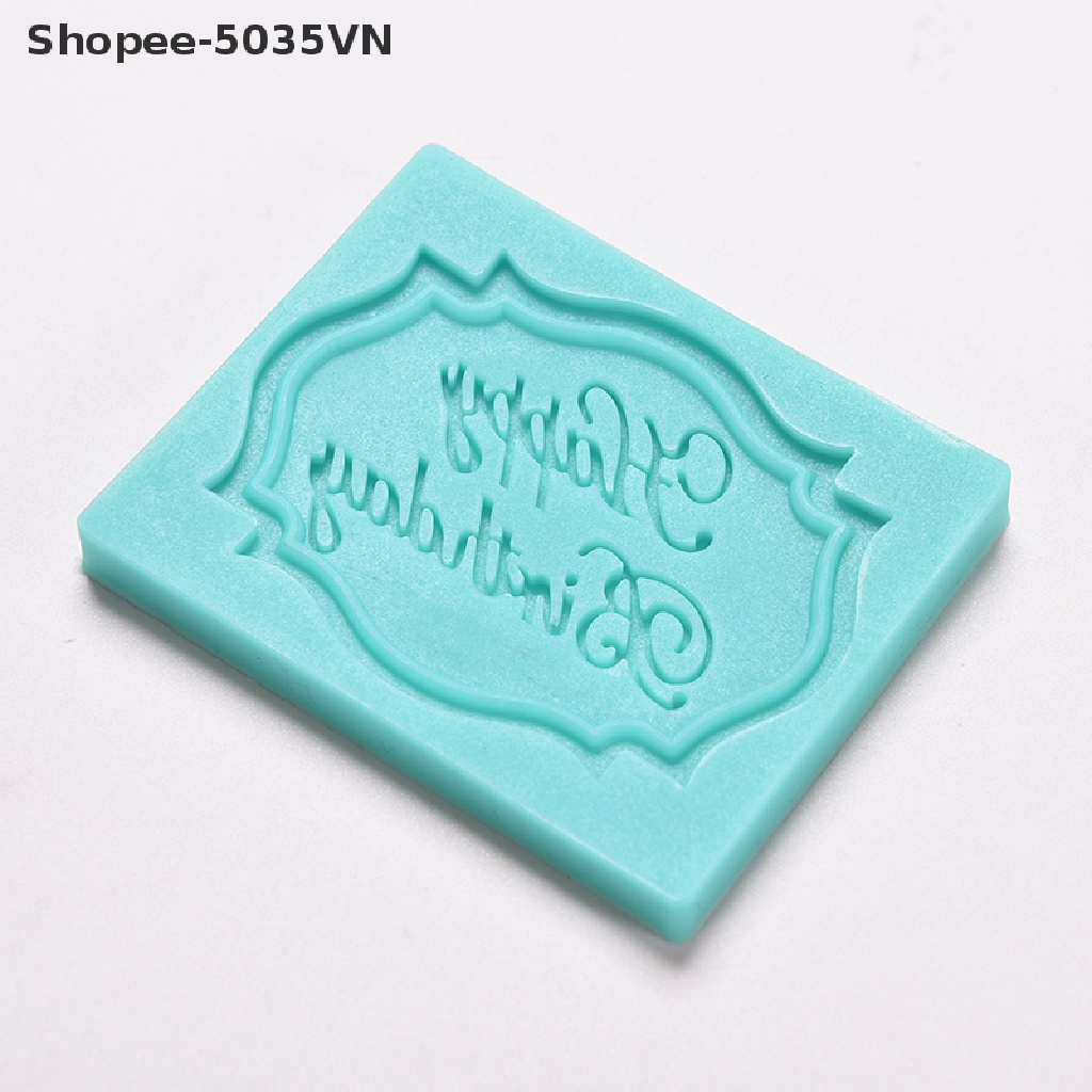 Khuôn Silicone Tạo Hình Chữ Happy Birthday Trang Trí Bánh {akindofstar1.vn}