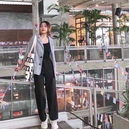 Quần Ống Sớ Cạp Khuy,Culottes suông ống rộng cạp cao ĐEN | TRẮNG | BE SIÊU HOT | BigBuy360 - bigbuy360.vn