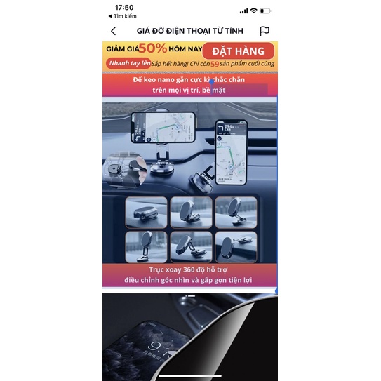 Giá Đỡ Điện Thoại MAGNETIC Hút Nam Châm Có Thể Gập Lại Cho Ô Tô Xe Con Xe Tải - giá đỡ điện thoại từ tính
