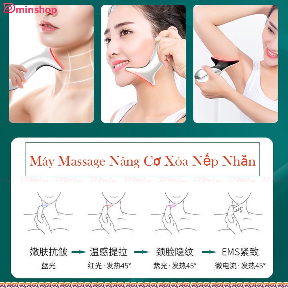 M17 - Máy Mát Xa Nâng Cơ, Xóa Nếp Nhăn Mặt Và Cổ - Máy Massage Chống Lão Hóa, Tạo Hình Mặt Vline