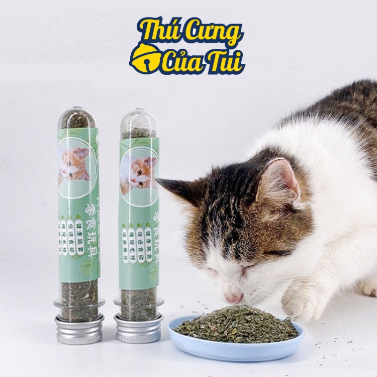 Ống Cỏ Bạc Hà Catnip Cho Mèo Chơi - Thú Cưng Của Tui