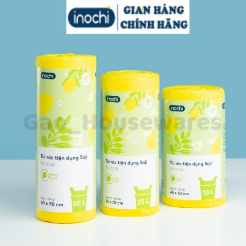 [FreeShip] Túi đựng rác tự hủy hương chanh / hương lavender có quai cao cấp inochi, đạt tiêu chuẩn xuất khẩu Châu Âu