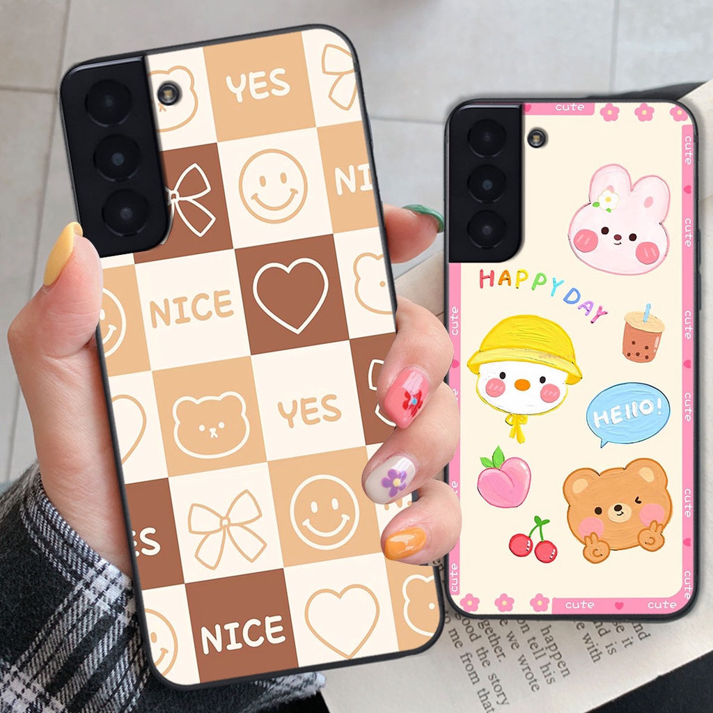 Ốp lưng Samsung S21 / S21 PLUS happy day, gấu bear dễ thương - BỀN - ĐẸP -BAO GIÁ TOÀN THỊ TRƯỜNG