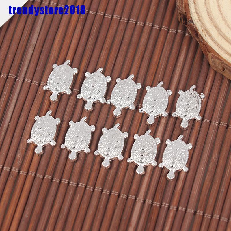 Set 10 Mô Hình Chú Rùa Vàng May Mắn Phong Cách Nhật Bản