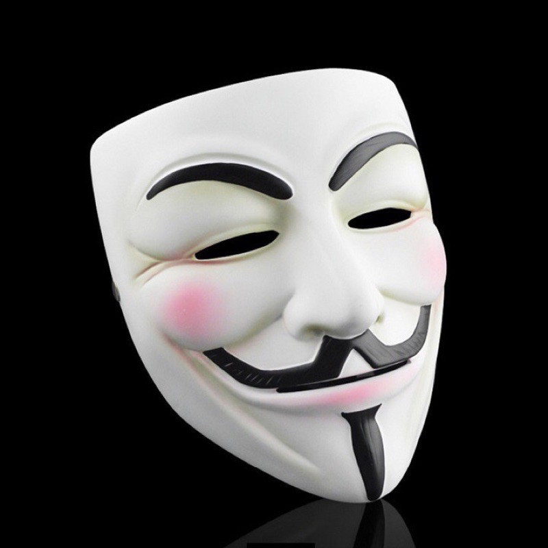 [Mã TOYNOV hoàn 20K xu đơn 50K] Mặt Nạ Hacker Trắng - Anonymous