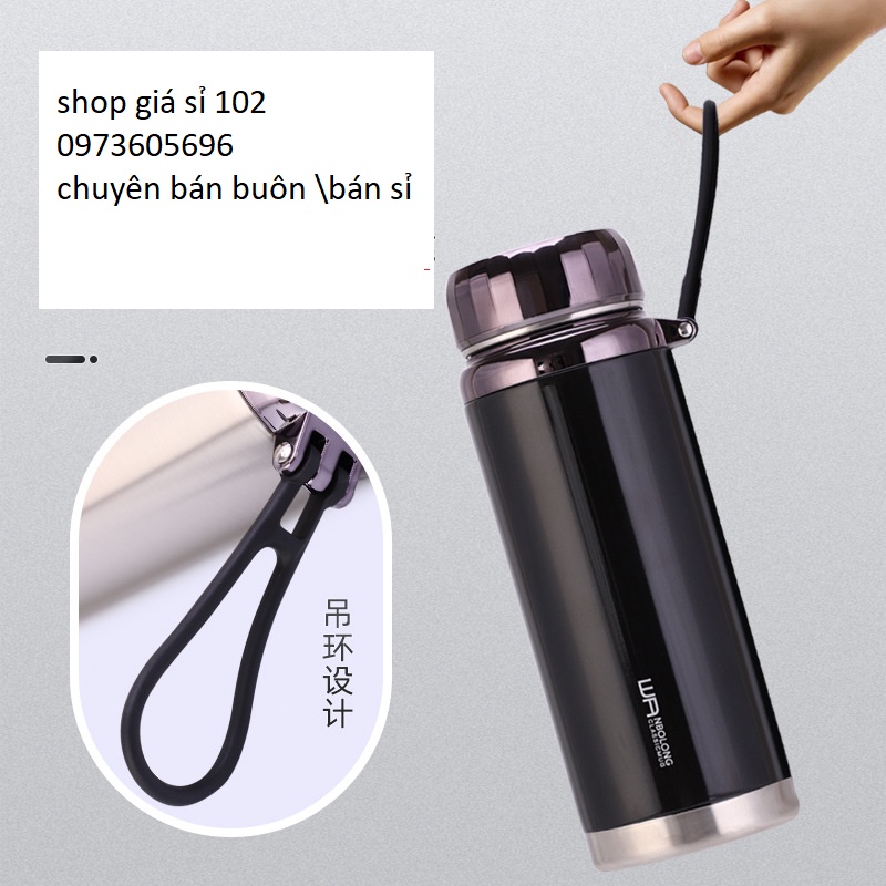 Bình nước giữ nhiệt nóng lạnh chất liệu inox 304 cao cấp, bình giữ nhiệt đựng nước thể tích 600, 780,1000, 1200, 1500 ml