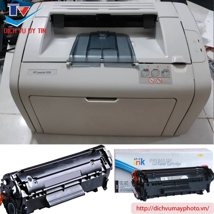 Máy in cũ Hp 1020 hộp mực to chất lượng trên 70%