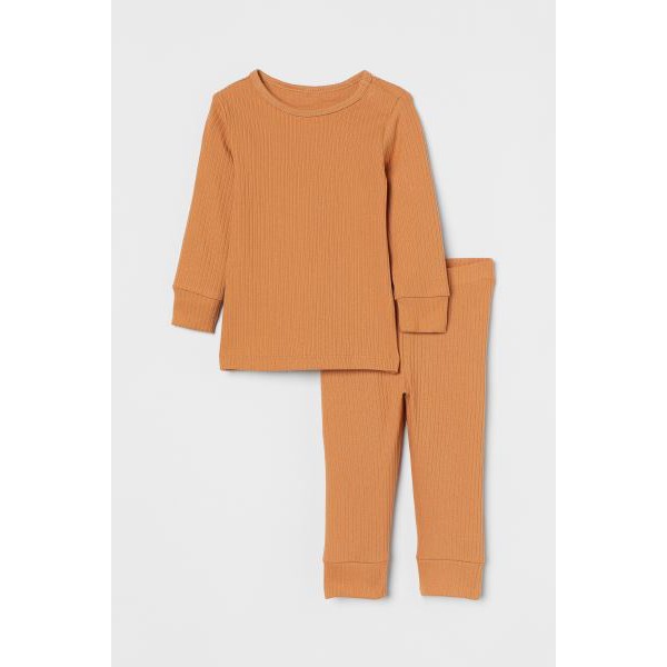 Bộ thun tăm bé trai bé gái chính hãng HM UK auth size 4-6m đến 3-4y - Hàng có sẵn