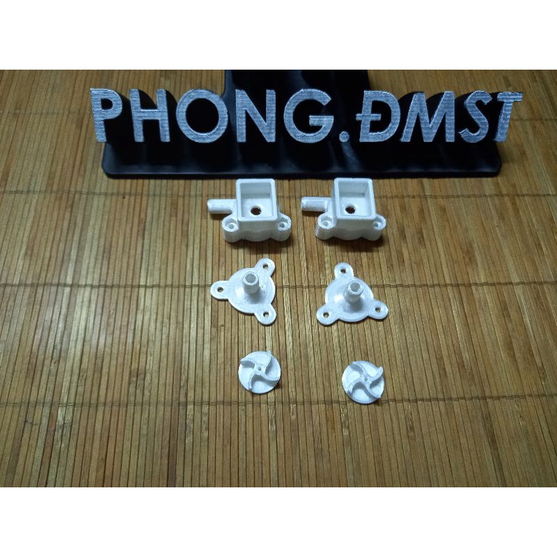 Bộ kít nhựa máy bơm nước motor 130 in 3d kèm ốc