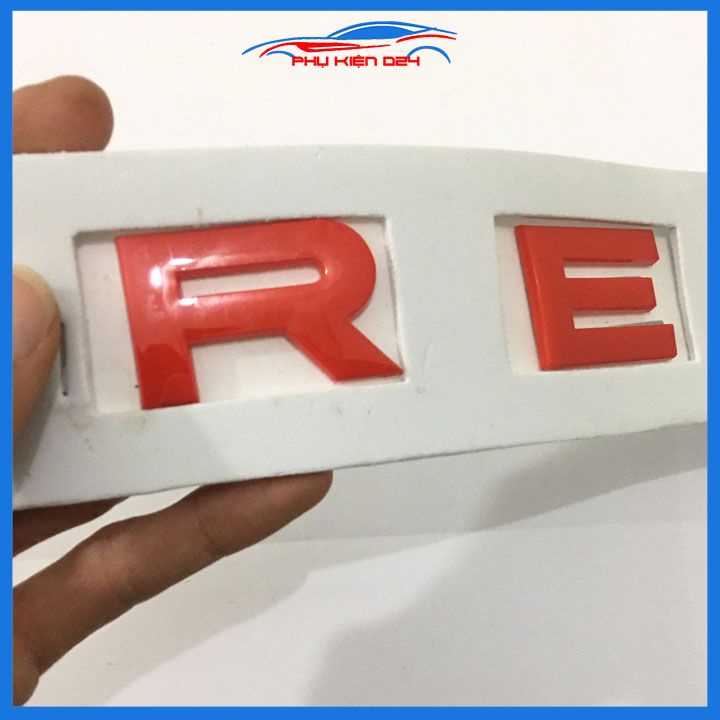 Logo, lô gô chữ nổi dán xe 3D trang trí xe REVO đủ màu đen đỏ bạc dành cho xe Hilux