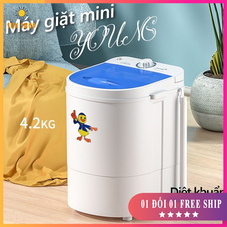 Máy giặt mini cao cấp, nhỏ gọn, vắt khô, quần áo trẻ em (BẢO HÀNH 24 THÁNG)