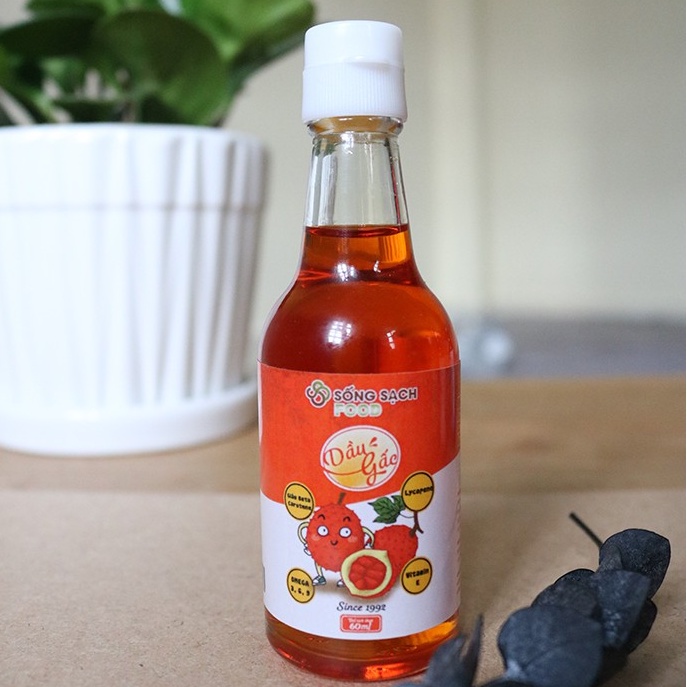 Dầu Gấc Nguyên Chất Cho Bé Ăn Dặm 60ml Sống Sạch Food - Việt Nam