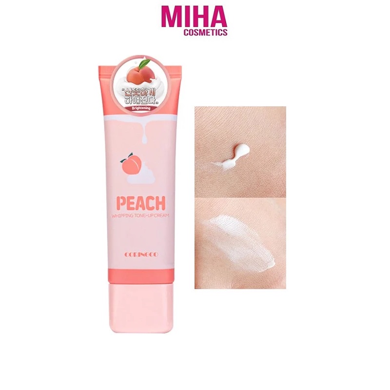 Kem Đào Dưỡng Trắng Da Coringco Peach Whipping Tone Up Cream 50ml Hàn Quốc