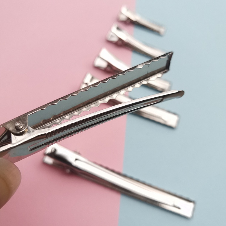 Kẹp Tóc Nơ Hình Vuông Bằng Kim Loại Làm Thủ Công diy Cho Bé