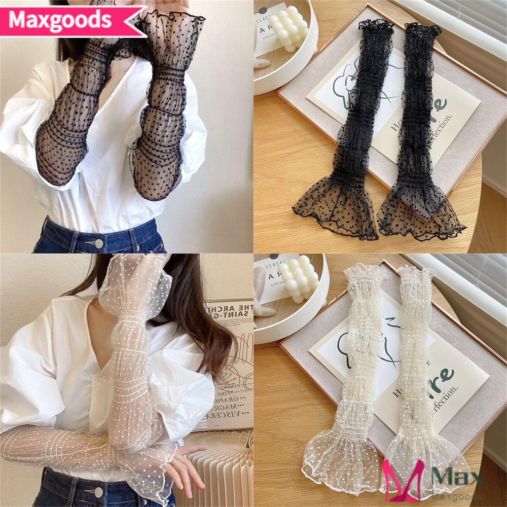 Găng Tay Chống Nắng Phối Lưới Thoáng Khí Thời Trang Mùa Hè Cho Nữ