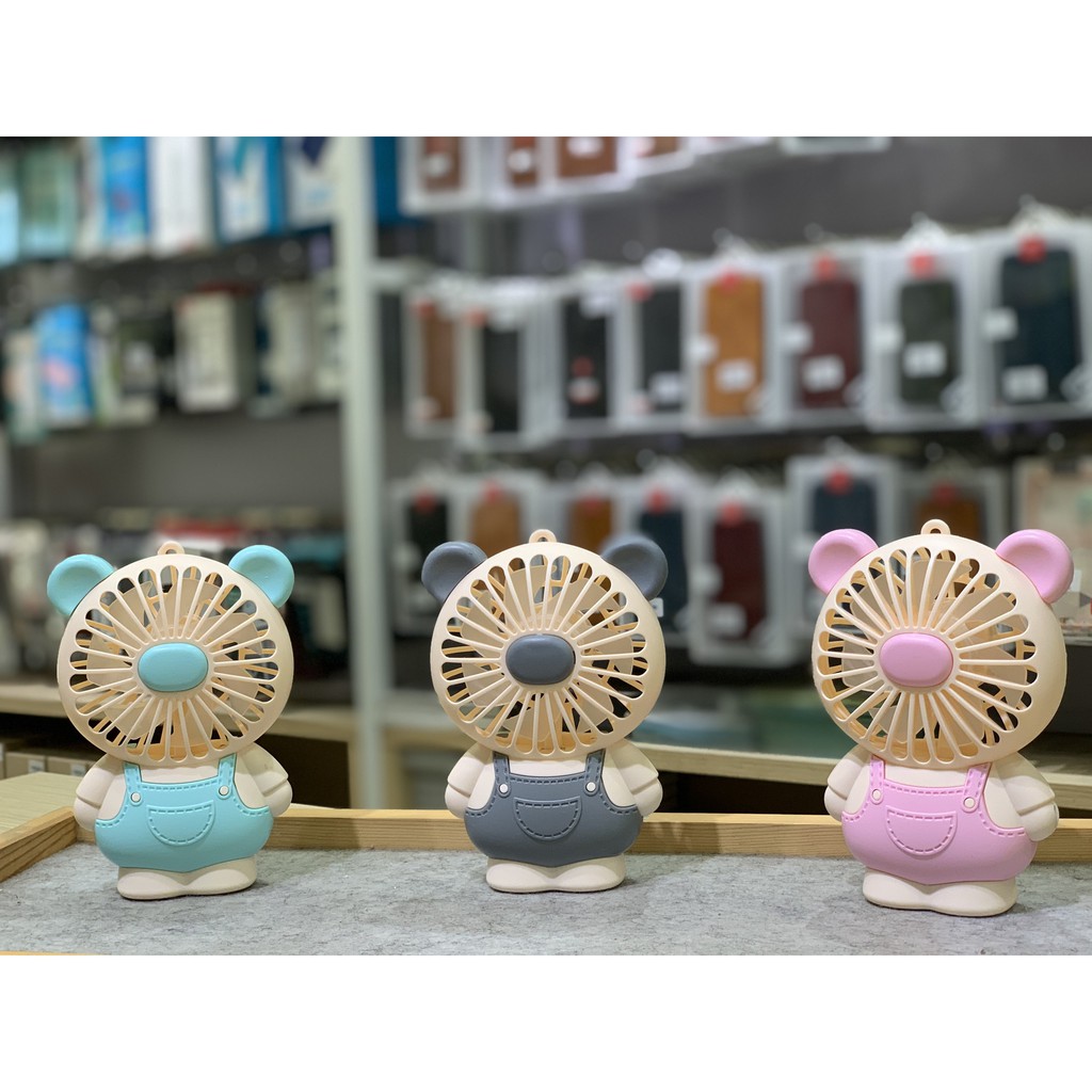 Quạt Tích Điện Mini cầm Tay Cute Fan Lovely Cat Hoạt Hình Quạt Liên Tục Hơn 1 Giờ Cho Bé