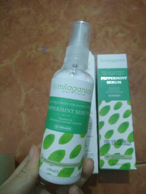 Serum Bạc Hà Trị Gàu Milaganics 100ml | BigBuy360 - bigbuy360.vn