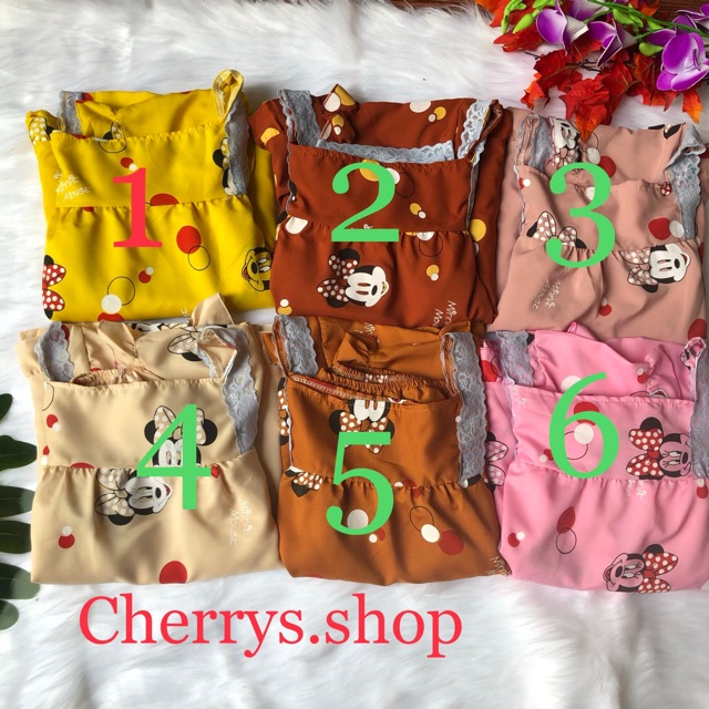 [Mã WABOOM giảm 15% đơn 99k] Đồ bộ ngủ tiểu thư cộc tay quần lở chất voan cat lụa phối gen mẩu mới | BigBuy360 - bigbuy360.vn