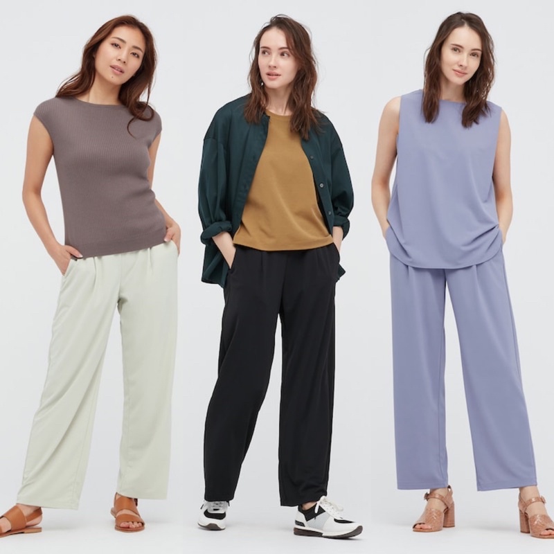Quần tây nữ ống rộng thanh lịch, duyên dáng của UNIQLO