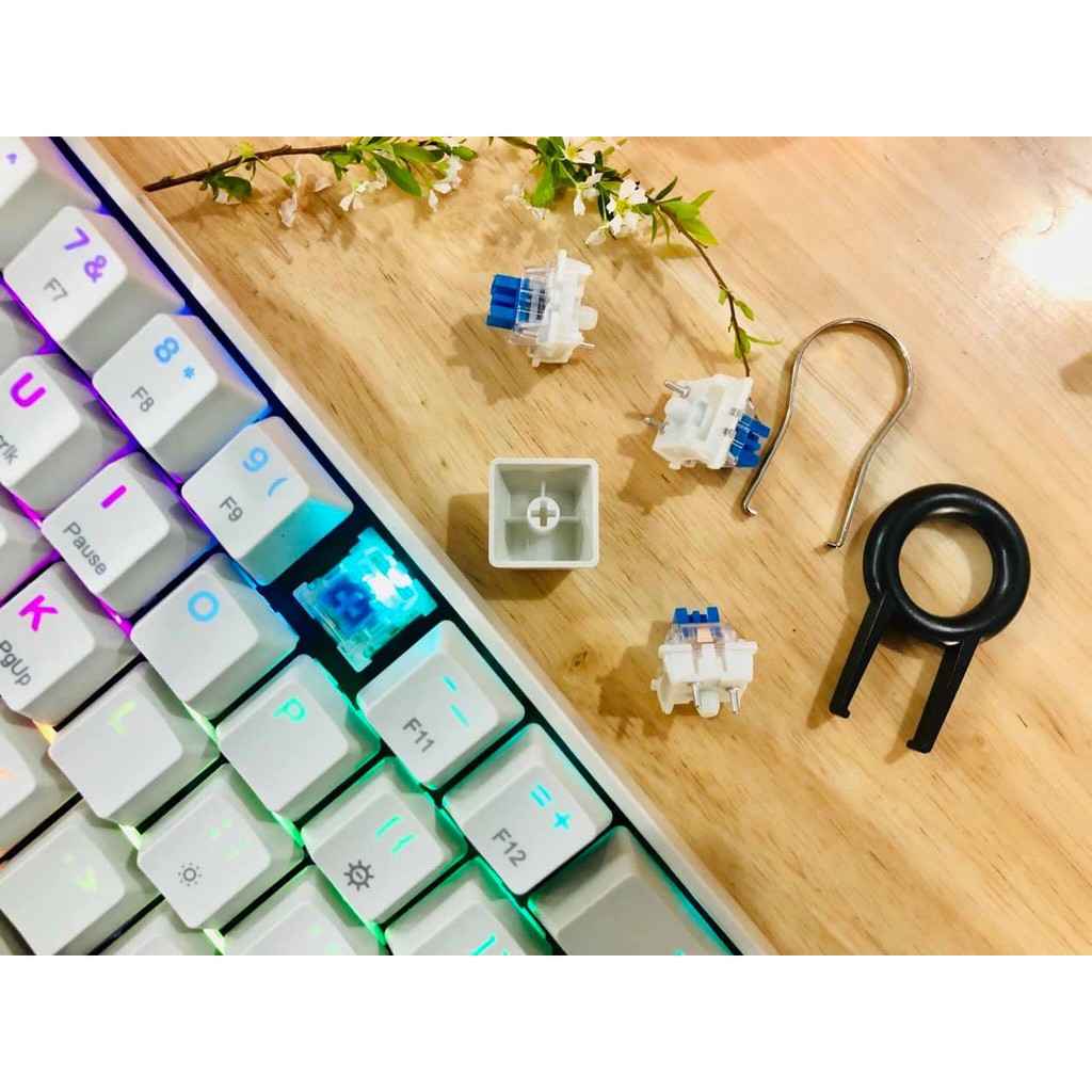 BÀN PHÍM CƠ KHÔNG DÂY ĐA GIAO THỨC Newmen Dual mode GM610, (LED RGB , PBT , BT5.0) Kết nối Bluetooth [Tặng kèm Keycap]