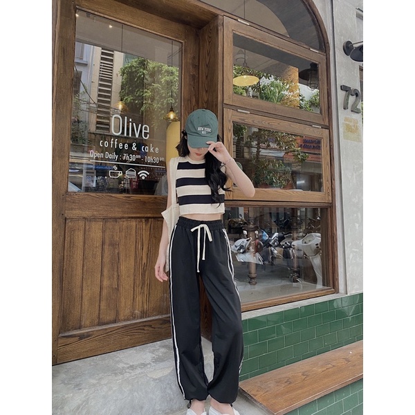 Áo Tanktop kẻ ngang big