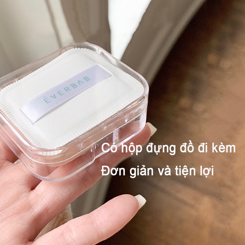 Mút Trang Điểm Everbab Bằng Cotton Mềm Mại Màu Kẹo Dễ Thương Cho Nữ