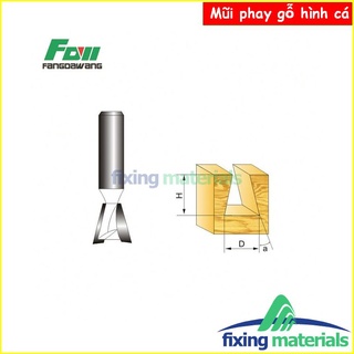 Mũi phay gỗ hình cá, cốt 6.35mm-12.7mm (Mũi router, mũi soi gỗ)