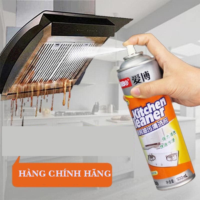 Chai bình xịt tẩy rửa nhà bếp đa năng siêu sạch, bình xịt bọt tuyết tẩy mảng bám