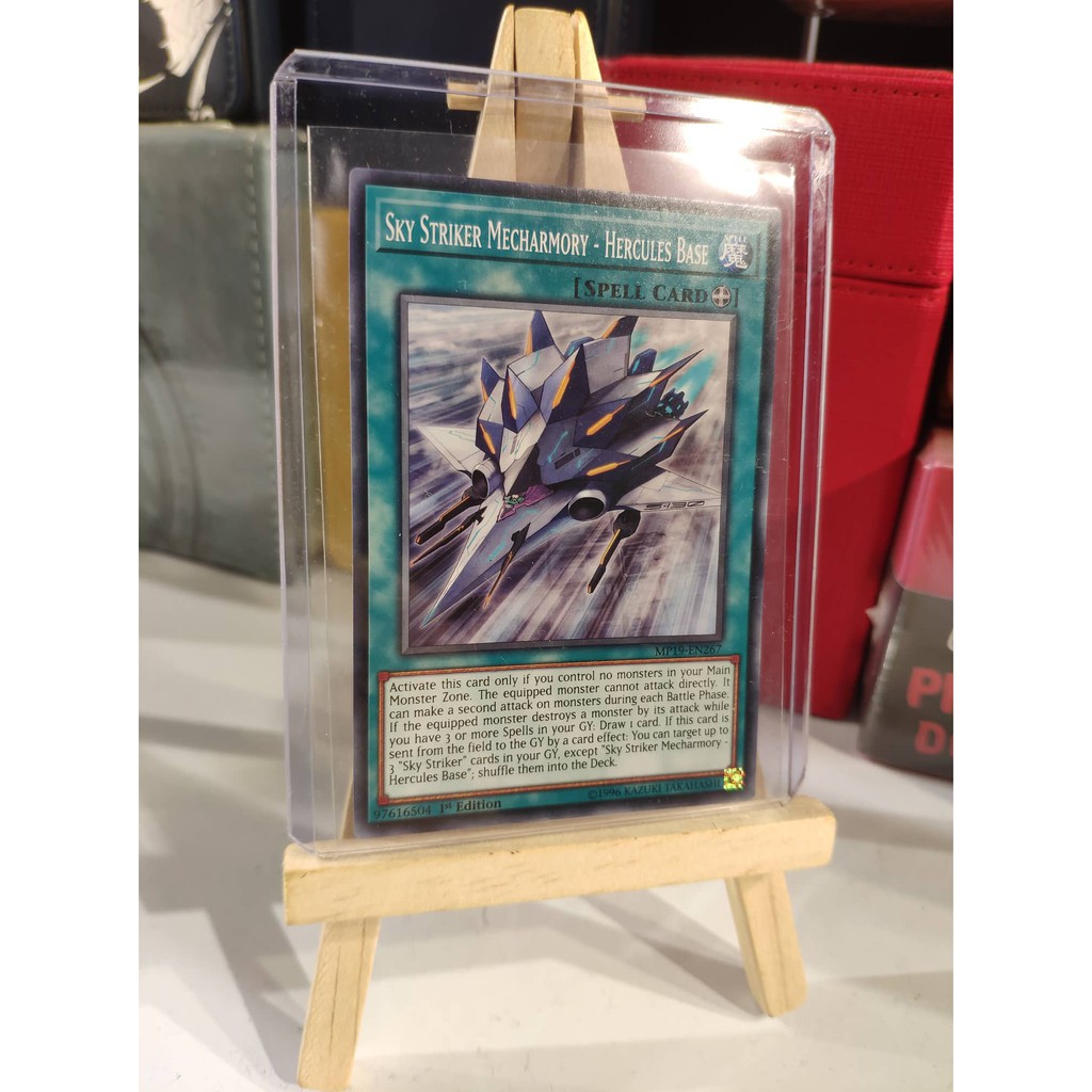 Lá bài thẻ bài Yugioh Sky Striker Mecharmory - Hercules Base - Tặng bọc bài nhựa bảo quản