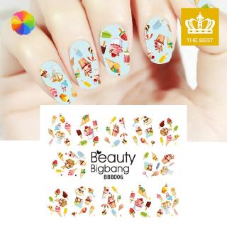 [Hàng mới về] Nhãn dán móng họa tiết que kem/socola/bánh đẹp mắt
