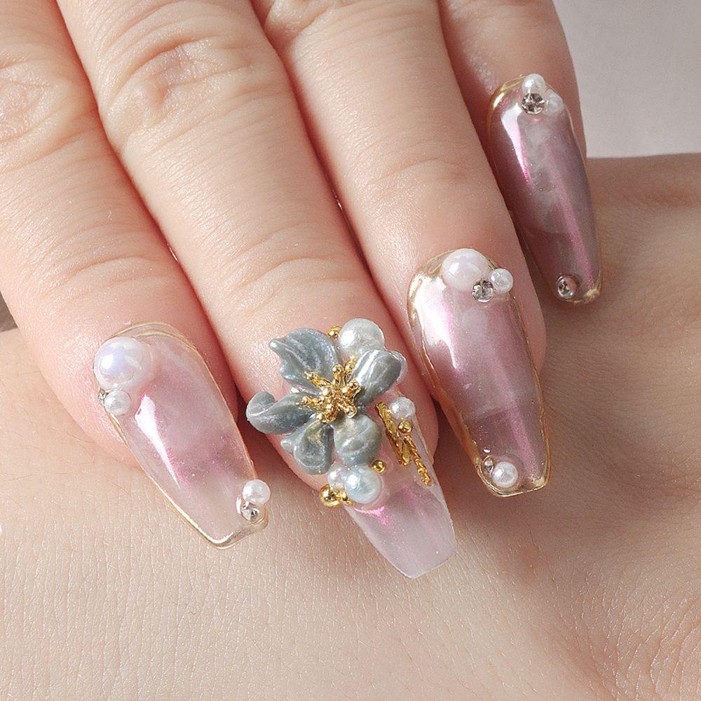 Set 5 Phụ Kiện Trang Trí Móng Tay 3D Thanh Lịch|Phụ Kiện Làm Móng Nghệ Thuật
