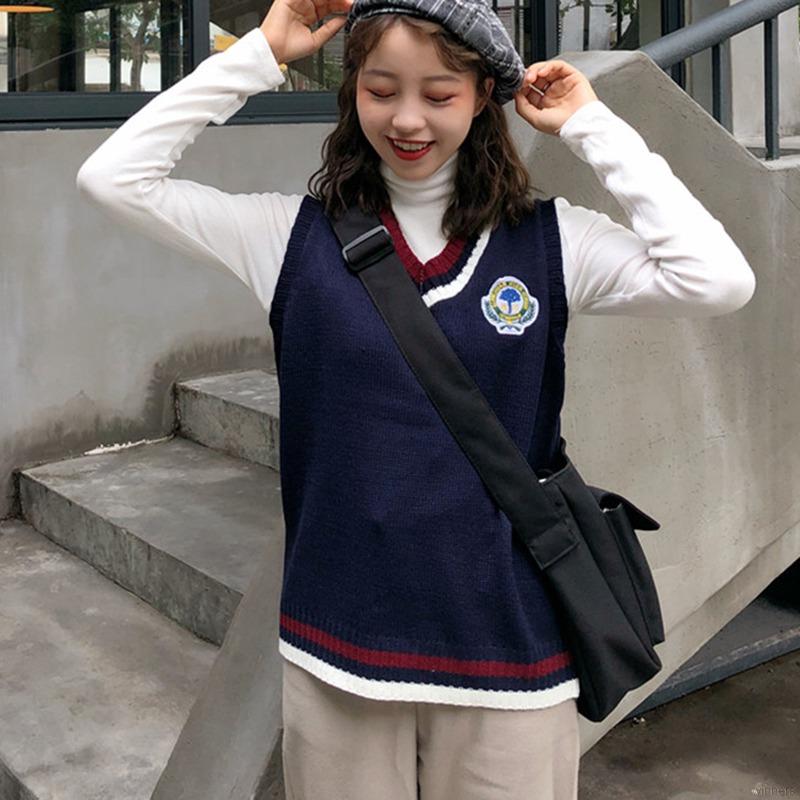 Áo Len Không Tay Cổ Chữ V Form Rộng Thời Trang Trẻ Trung | BigBuy360 - bigbuy360.vn