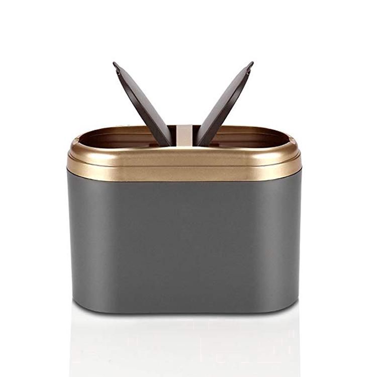 Thùng rác mini hai nắp để trên xe hơi tiện lợi KB016