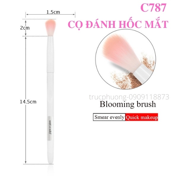 Combo 3 - Bộ 5 cọ trang điểm WET N WILD dùng trang điểm mắt, chân mày, liner, che khuyết điểm
