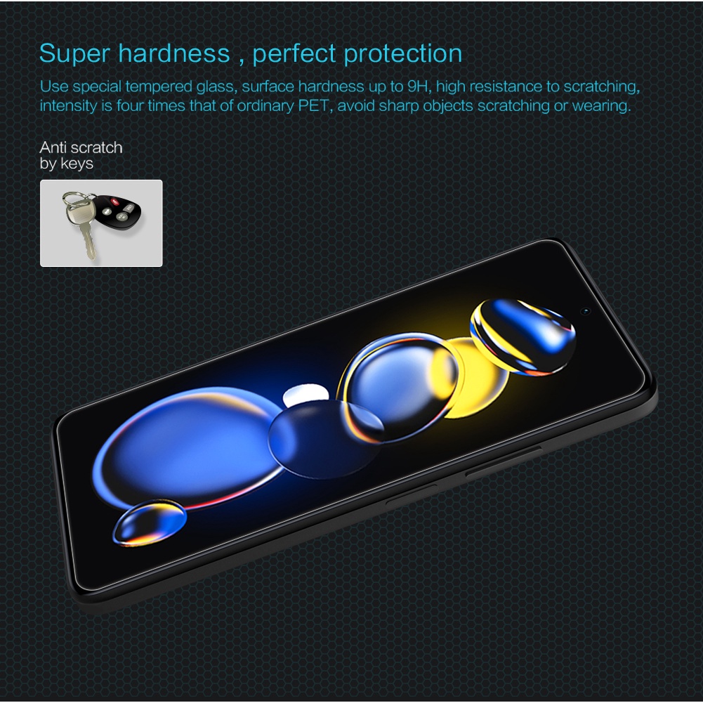 Kính cường lực 9h NILLKIN bảo vệ màn hình cho Xiaomi POCO X4 GT 5G