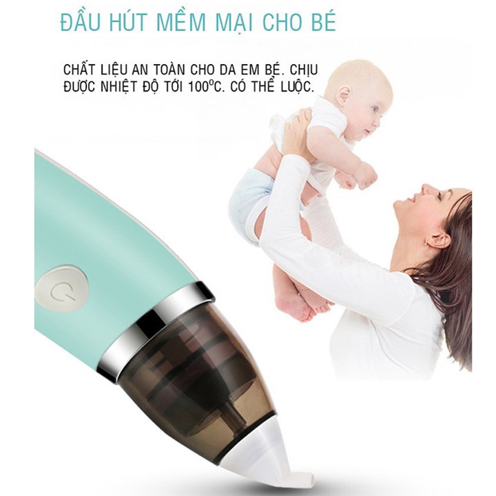 Máy Hút Mũi Điện Tử Đầu Mềm Cho Bé