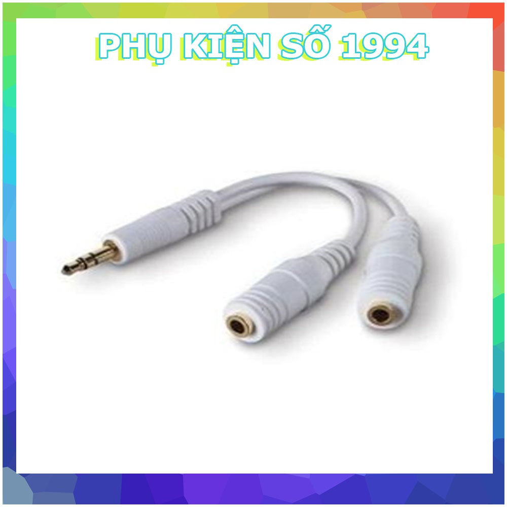 Jack Chia Cổng Tai Nghe 3.5mm Từ 1 Ra 2 - Jack Chia 3.5mm Từ 1 Ra 2