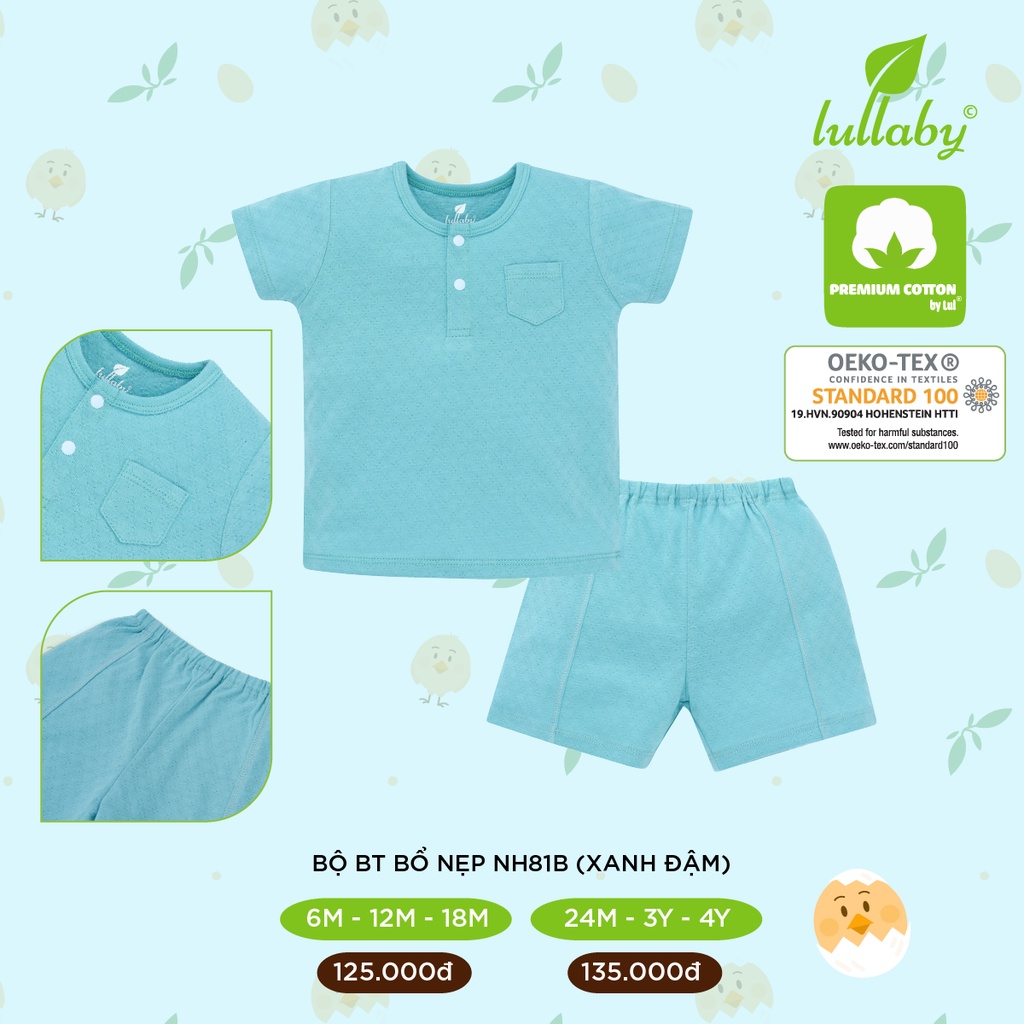 Lullaby - Bộ quần áo bé trai bổ nẹp - NH81B - BST Lời yêu thương – Words of love