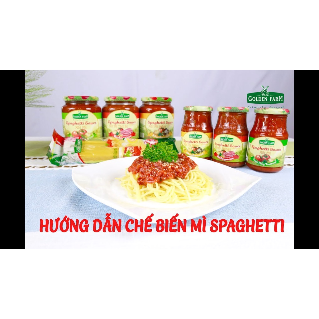Sốt Mì spaghetti Golden Farm Hũ 370G vị truyền thống GOODYSHOP