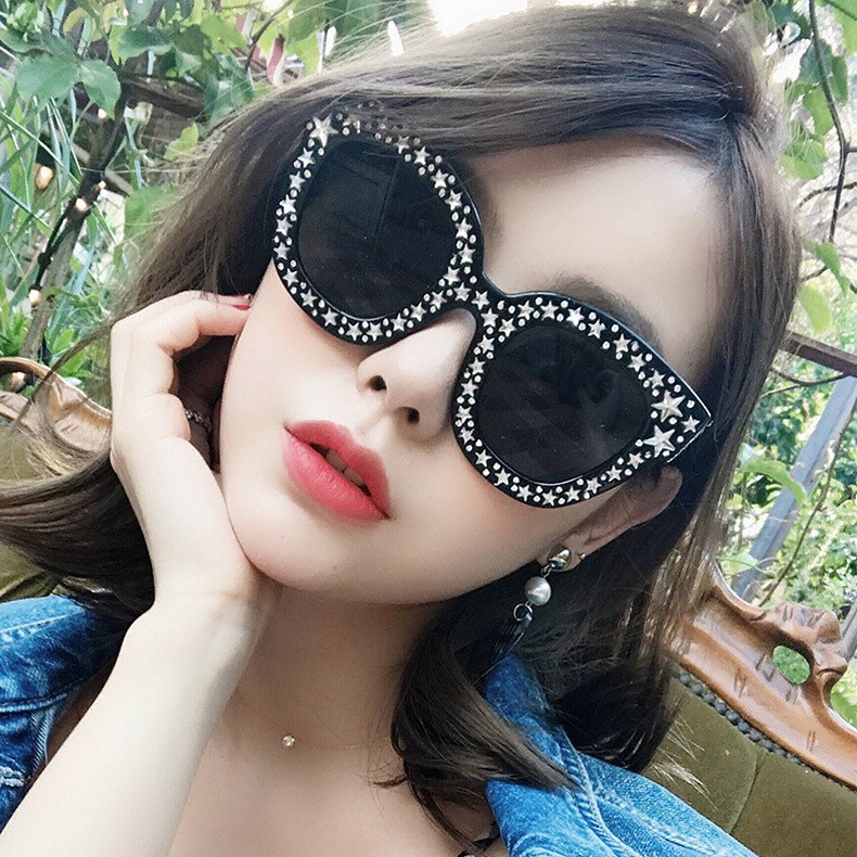 [Siêu Đẹp] Mắt Kính Thời Trang Gentl Đính Sao Siêu Phẩm Hè - Hazo