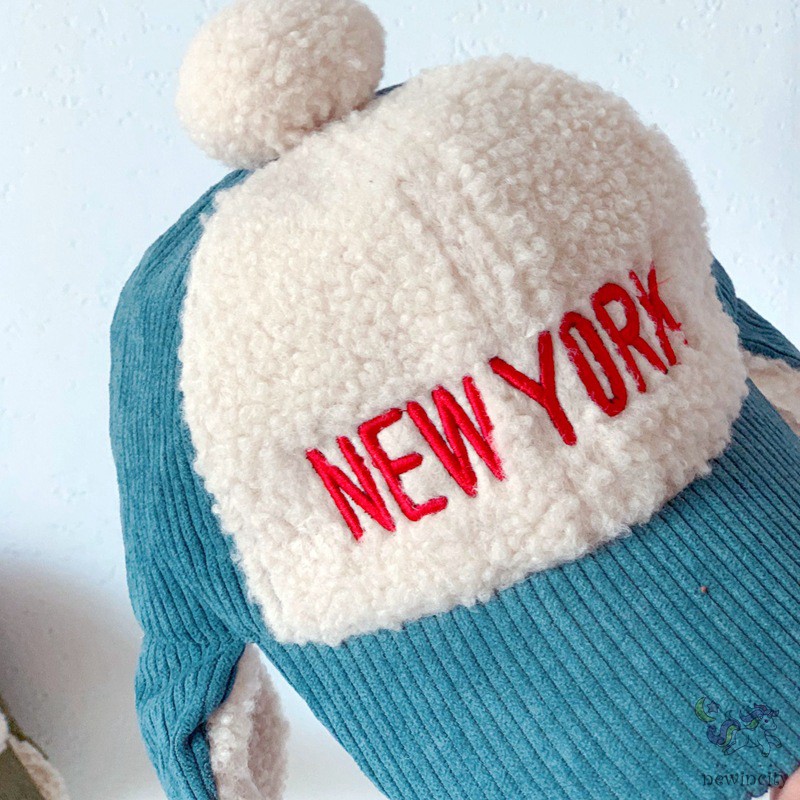 Mũ Nhung Kẻ Thời Trang Mùa Đông Phong Cách Hàn Quốc Đáng Yêu Cho Trẻ Em