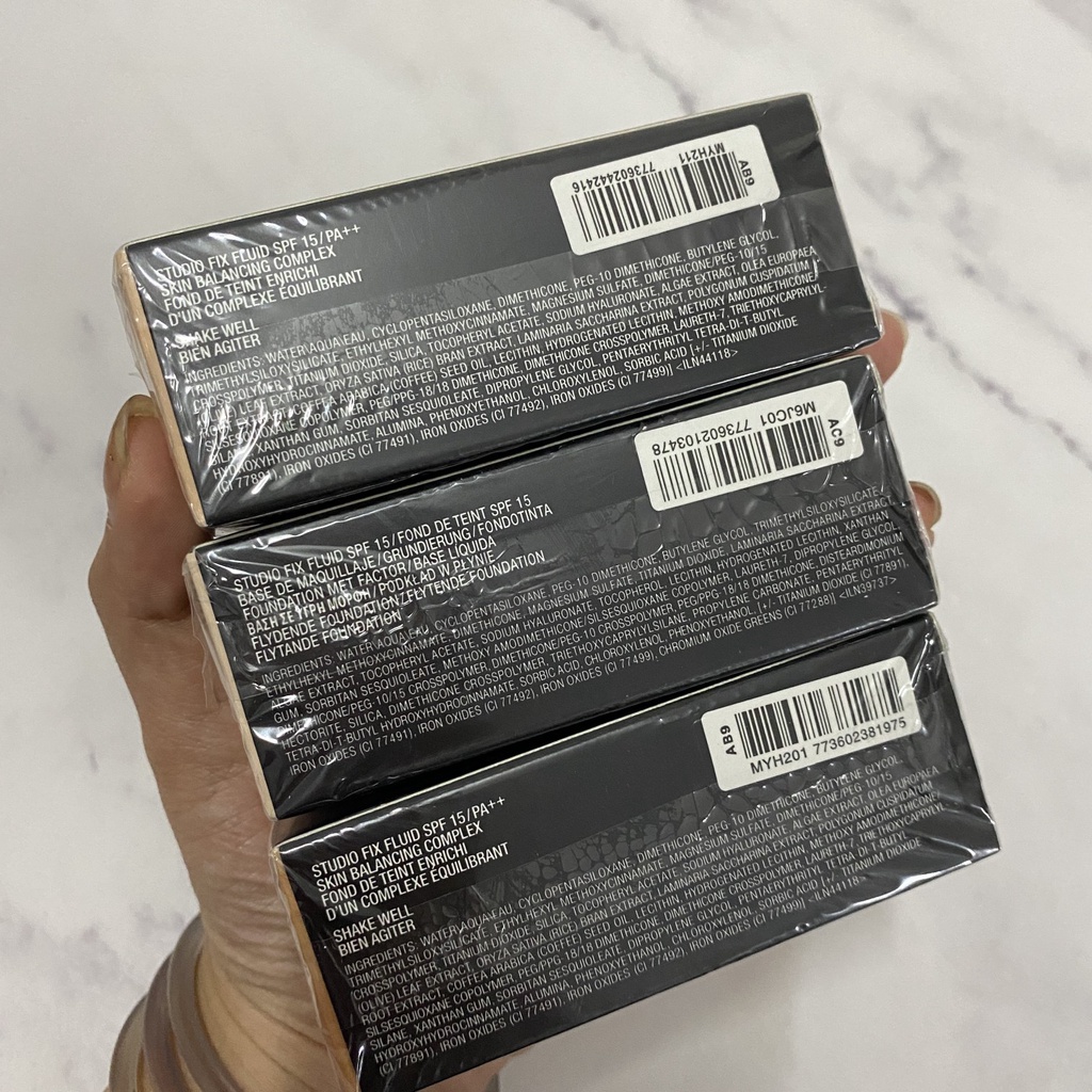Kem nền trang điểm dạng lỏng MAC NC12 N18 NC15 tùy chọn che khuyết điểm kiềm dầu SPF15/ PA++ 30ml