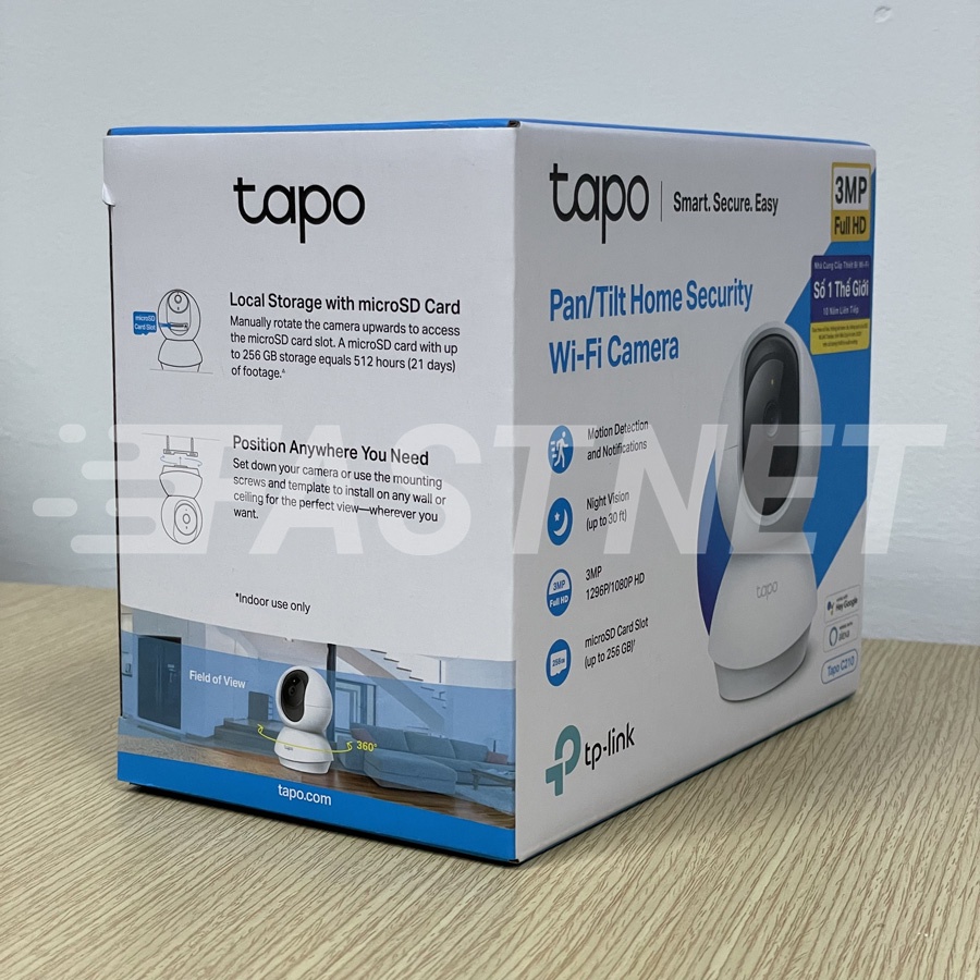 Camera Wifi TP-Link Tapo C200 / C210 Full HD 1080P 360º An Ninh Gia Đình Quay Quét