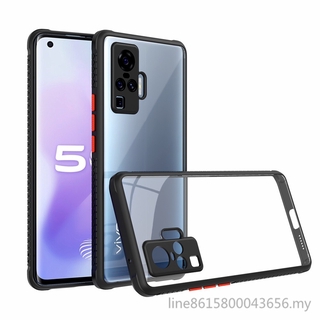 Ốp điện thoại chống trượt thiết kế mặt sau trong suốt bảo vệ cho Vivo X50 Pro Plus X50Pro