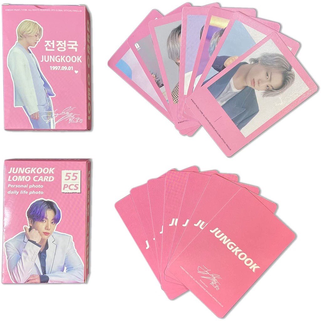 Set 55 lomo card Bts Jungkook