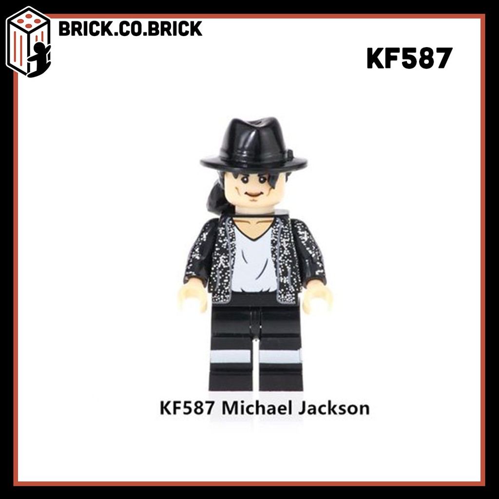 KF6047 - Đồ chơi lắp ráp minifigures - mô hình và lego cố ca sĩ nhạc pop nổi tiếng nhân vật Michael Jackson