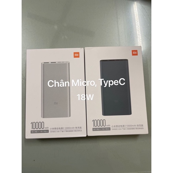 Sạc dự phòng xiaomi 10000mAh chính hãng